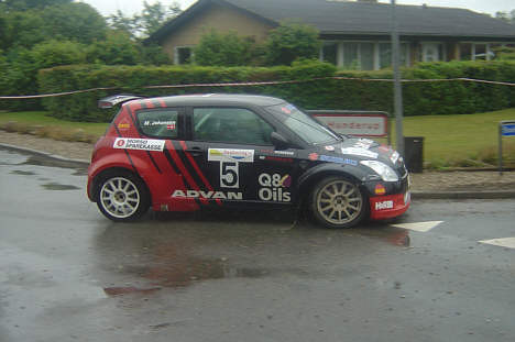 Danske Martin Johansen i Suzuki Swift SUPER1600 slutter Rally Deutschland på en 48.plads. Rally Deutschland 2007 er hans første VM rally nogensinde.